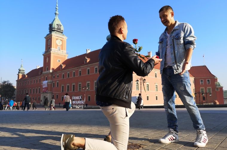 gay couple, poland, proposal, gay marriage,